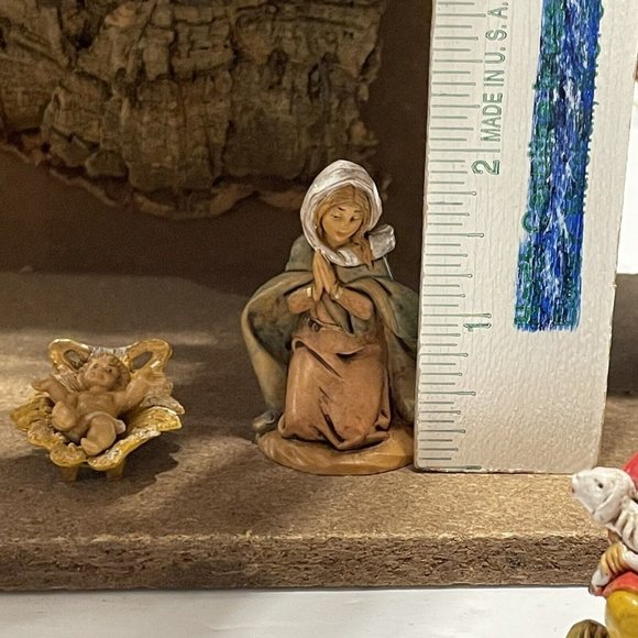 vintage 1989 fontanini manger nativity lot Mary Joseph Jesus Wise Men Animals - Picture 5 of 12